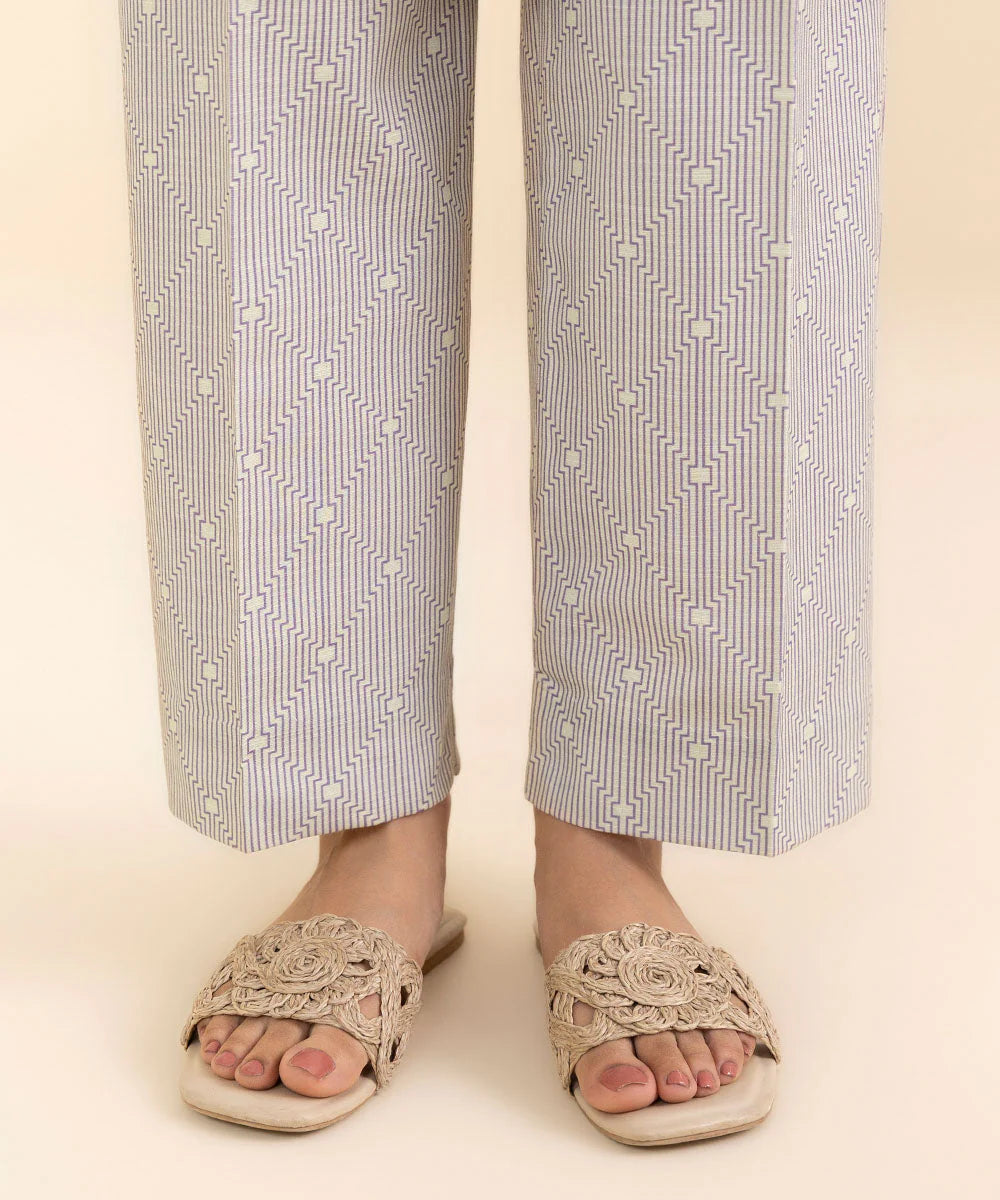 Sapphire 2-piece unstitched embroidered light khaddar suit.