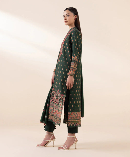 3pc embroidered khaddar