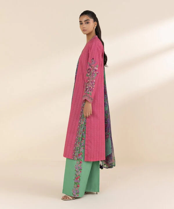 3 Piece - Embroidered Lawn Suit