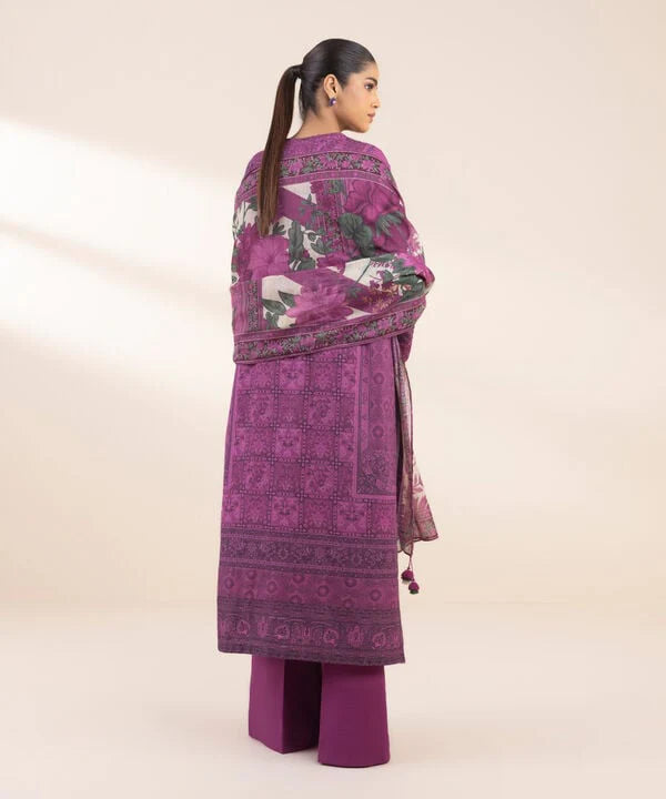 Unstitched - 3 Piece - Embroidered Lawn Suit