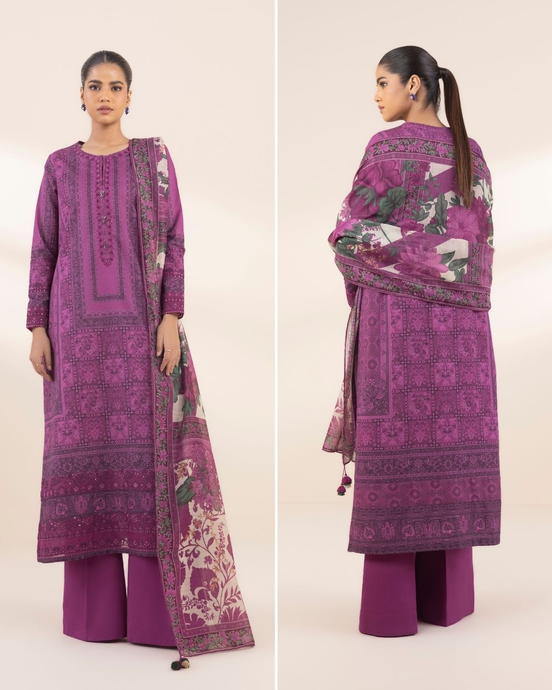Unstitched - 3 Piece - Embroidered Lawn Suit