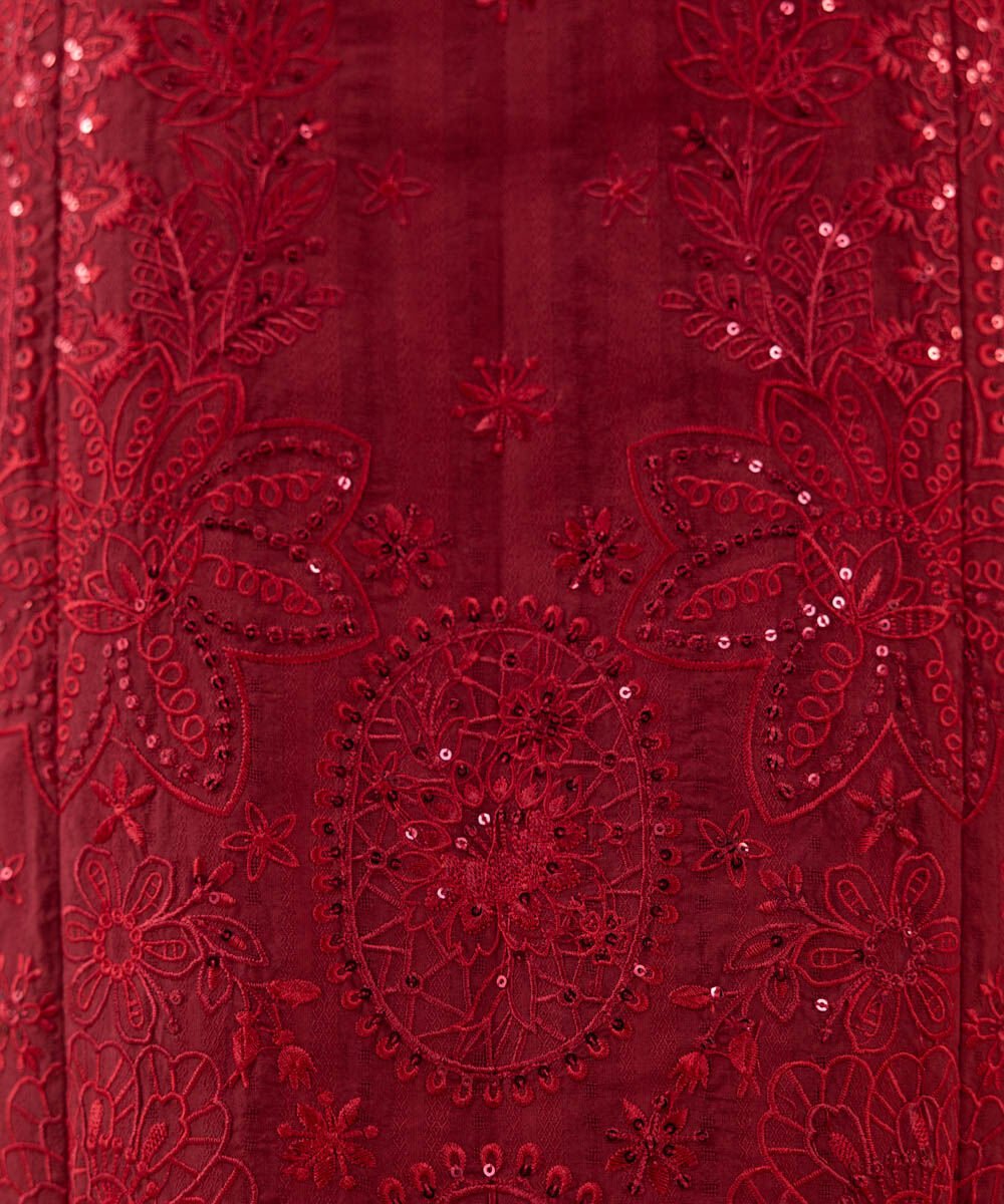 3 Piece - Embroidered Dobby Suit