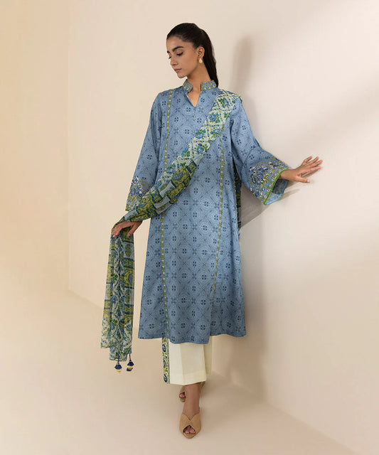 3 Piece - Embroidered Lawn Suit