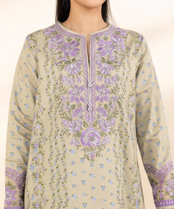 Unstitched Lawn '25 - 3 Piece - Embroidered Dobby Suit